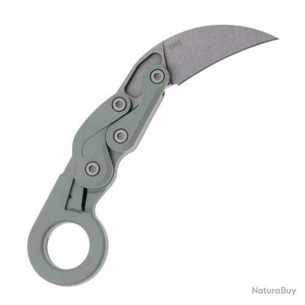 Couteau Karambit CRKT Provoke (stonewashed), Couleur vert pastel