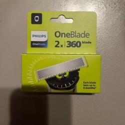 Pack 2 Lames PHILIPS OneBlade 360 Recharge 2 lames Recharges Rasoir Lot Têtes One Blade Original