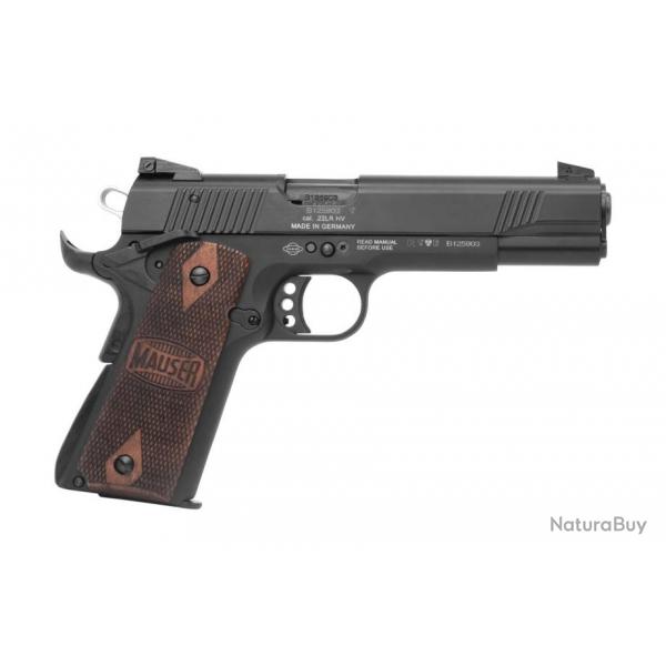 Pistolet Mauser 1911 22 LR semi-automatique noir