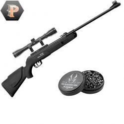 Carabine à plomb Gamo BIG CAT 1000-E IGT Calibre 4.5 + plombs + lunette 4x32