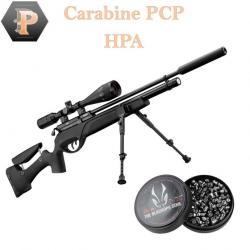 Carabine Gamo HPA IGT 19.9 joules 4.5 mm + lunette 3-9 x 40 WR + bipied + plombs