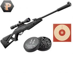 Gamo Whisper IGT 19,9 Joules + lunette 3-9x40 + plombs + cibles