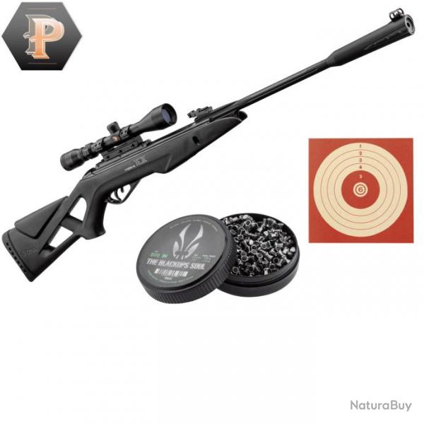 Gamo Whisper IGT 19,9 Joules + lunette 3-9x40 + plombs + cibles