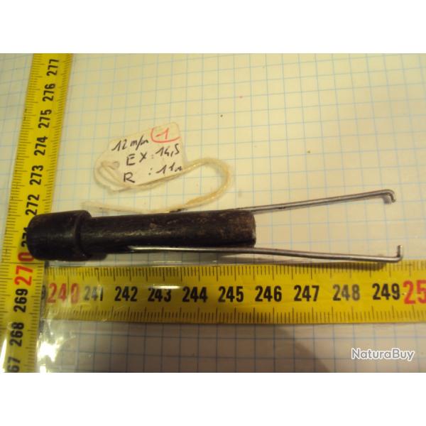 Frule  ou (Embout bouchon) canne fusils  12 mm. Conforme modle d'origine.                      (1)