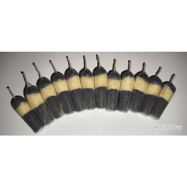 24 Balles combustibles Poudre Noire, calibre .44, 1.2g de PNF2, emballage sous vide.