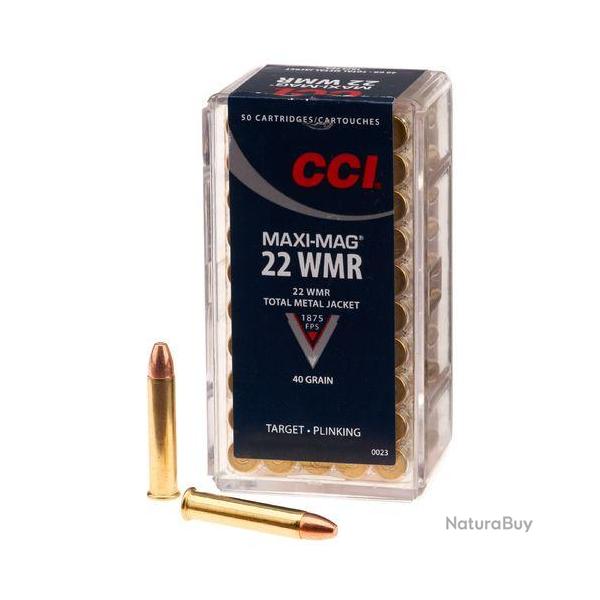 CARTOUCHE CCI 17HMR V-Max 17 Grains - Boite de 50