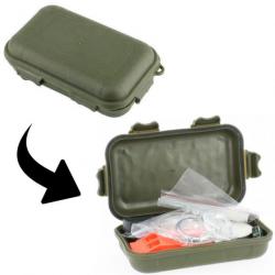 Kit de survie Fosco Combat Survival Kit Waterproof vert armée