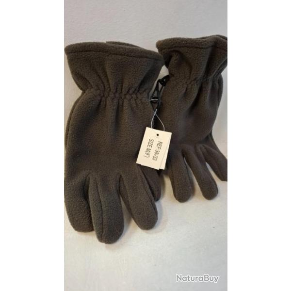 Gants Polaire kaki taille 9