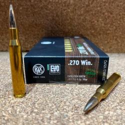 2BOITE DE MUNITIONS RWS CAL:270 WIN EVO GREEN 6.2gr