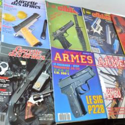 Lot revues AMI l'amateur d'armes gazette des armes cible DWJ Nambu MP44 FRF2 Tanfoglio Reichrevolver