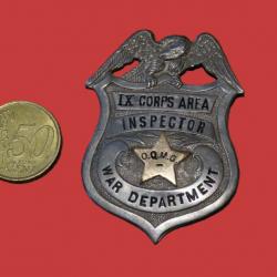 insigne d'inspecteur WAR DEPARTMENT U.S. WWII