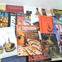 Lot catalogues de vente, Le Hussard, Balga, hotel des ventes Reims, Aux Armes d'Antan, poudre noire