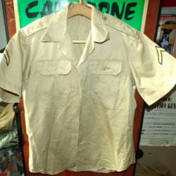 ARMEE AMERICAINE U.S : CHEMISE MILITAIRE DE L'ARMEE AMERICAINE DE 1969 ,Taille MEDIUM OU 39-40 OU M