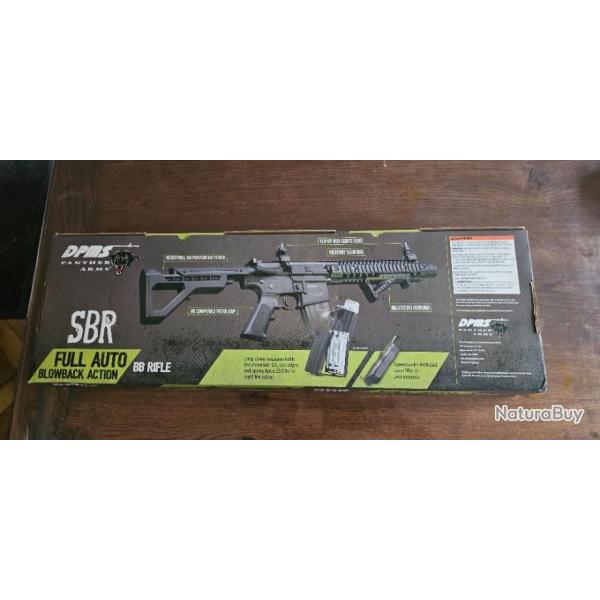 Dmps carabine sbr blowback semi et Full Automatique en billes 4.5 acier