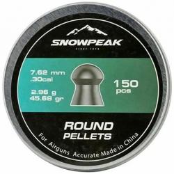 150 Plombs Calibre 7.62 mm Snowpeak