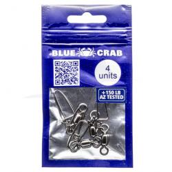 Emerillons Blue Crab avec Agrafe 150lb