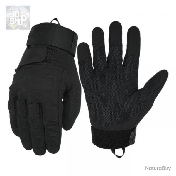 Gants Tactiques Homme Seibertron S.O.L.A.G. Plein Assaut Militaire Noir pour Chasse Airsoft Pche