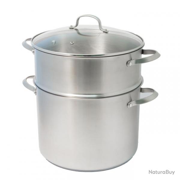Couscoussier 30 cm acier inoxydable 15 Litres