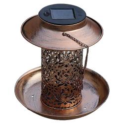 Lanterne solaire et mangeoire Ø 19 x 20 cm