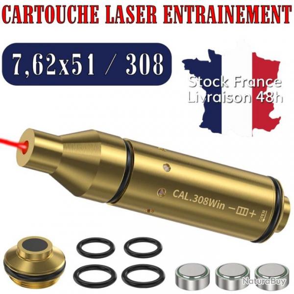 Cartouche de tir laser 7,62x51 308 win compatible avec la plupart des applications - Stock France