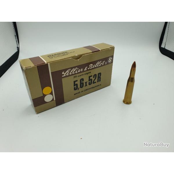 OCCASION - MUNITIONS SELLIER BELLOT 5.6X52R FMJ - 70GR