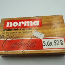 OCCASION - MUNITIONS NORMA 5.6X52R FMJ - 71GR