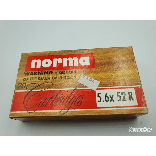 OCCASION - MUNITIONS NORMA 5.6X52R FMJ - 71GR