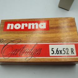 OCCASION - MUNITIONS NORMA 5.6X52R FMJ - 71GR - ref 3