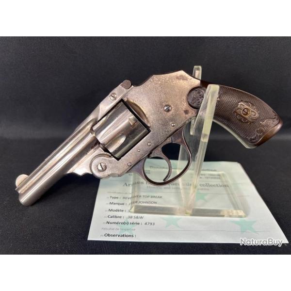 IVER JOHNSON SAFETY AUTOMATIC HAMMERLESS 3eme modle cal 38SW