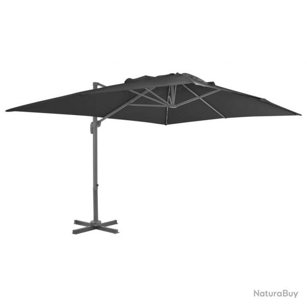 Parasol dport avec mt en aluminium 4 x 3 m noir 02_0008486