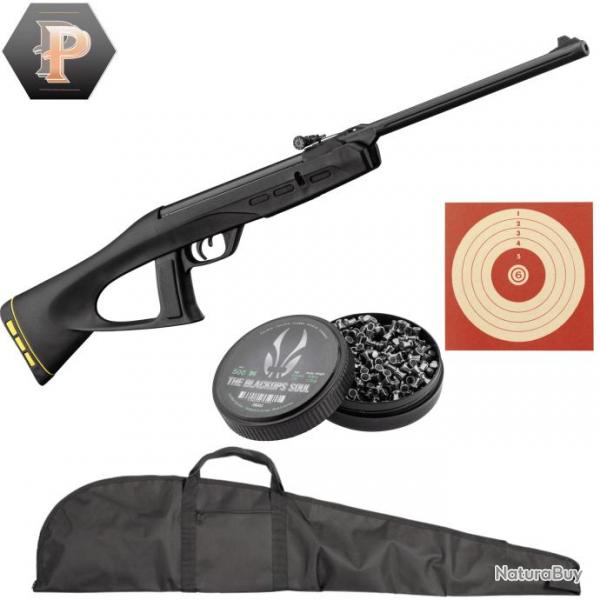 Carabine Gamo junior Delta Fox GT Ring jaune Cal 4.5 + plombs + cibles + fourreau