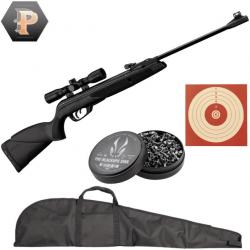 Carabine Gamo black shadow combo Synthétique + lunette + plombs + cibles + fourreau