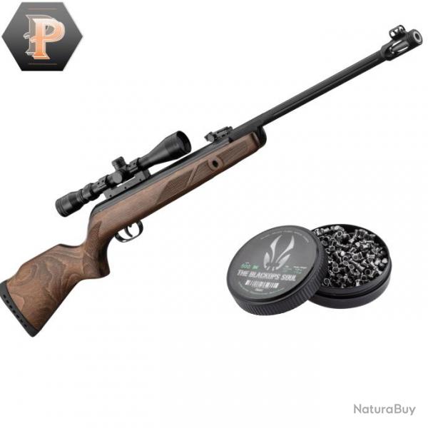 Carabine GAMO Hunter 440 AS + lunette 3-9 x 40 WR + plombs