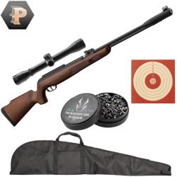 Carabine GAMO CFX ROYAL à canon fixe - 19,9J + plombs + lunette + cibles