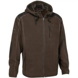 Blouson polaire marron de marque Verney Carron PROHUNT, modèle Condor