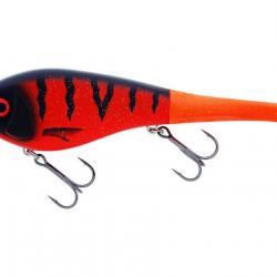 Leurre Hybride Westin Swim Tail Hybrid Suspending 12cm 12cm Fire 62g