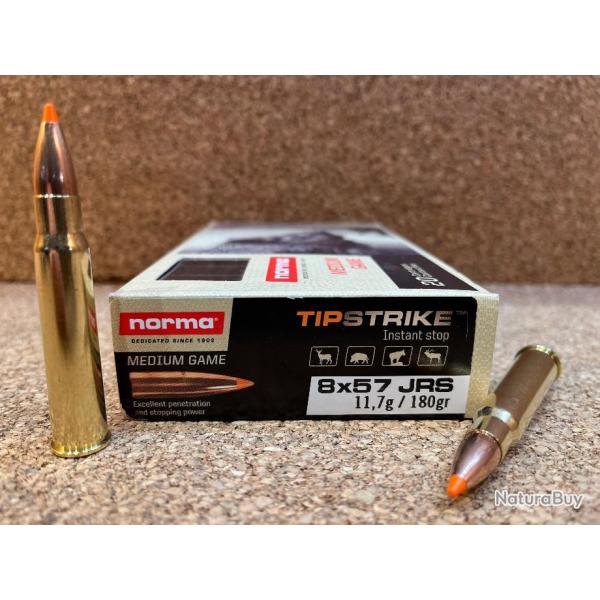 2 Boite de munitions Norma TIPSTRIKE 8x57 JRS 11,7g