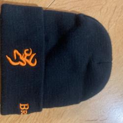 Bonnet de chasse browning logo orange