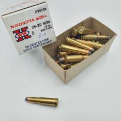 OCCASION - LOT DE 39 MUNITIONS WINCHESTER 25-20 WIN - 86GR - SP