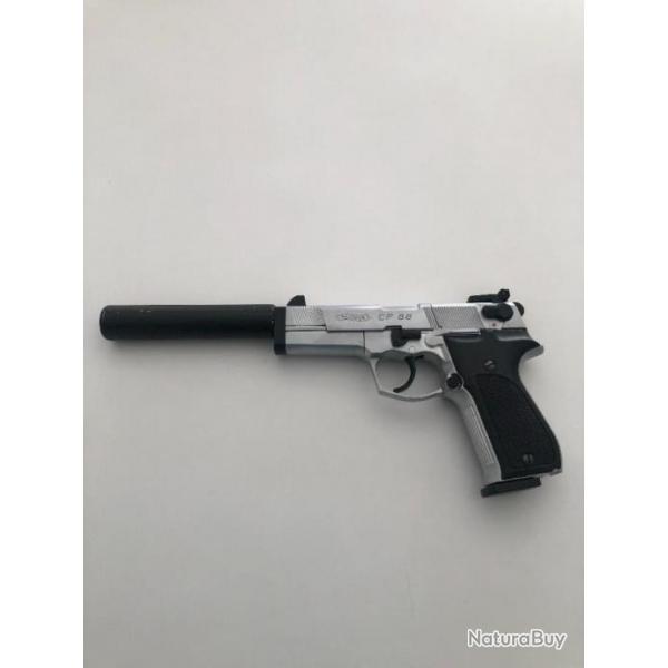 walther cp88 avec silencieux