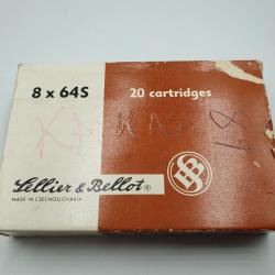 OCCASION - 20 MUNITIONS SELLIER BELLOT 8X64S - 196 grains SP - REF C