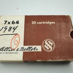 OCCASION - 6 MUNITIONS SELLIER BELLOT 7X64 - 170 grains SP - REF 4