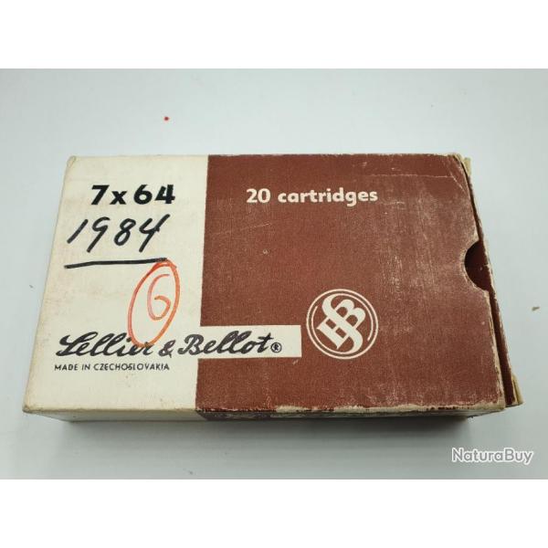 OCCASION - 6 MUNITIONS SELLIER BELLOT 7X64 - 170 grains SP - REF 4