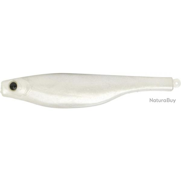 DARTSPIN 4.5' FOOTBALL JIGHEAD 10gr (zinc) - WHITE / CHARTREUSE