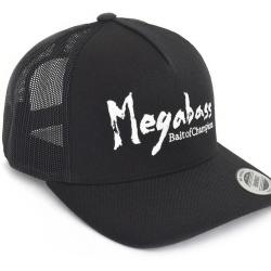 MEGABASS BRUSH TRUCKER CAP - BLACK/WHITE