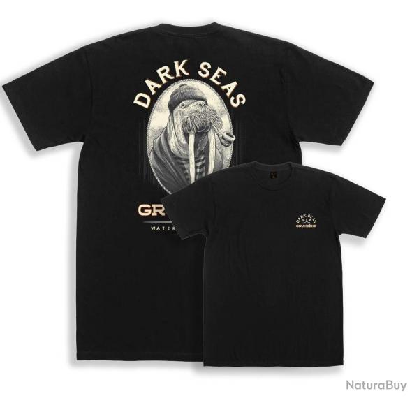 TEE SHIRT DARK SEAS X GRUNDENS SEAWORTHY SS T-SHIRT BLACK - L