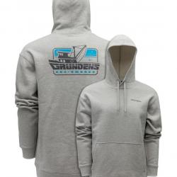 SWEAT DISPLACEMENT HOODIE COMMERCIAL BOAT AHTLETIC HEATHER - L