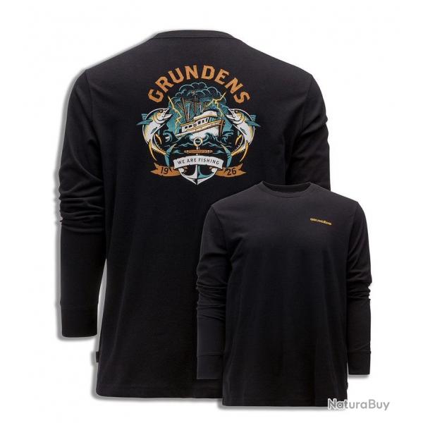 TEE SHIRT TUNA TATTOO LS T-SHIRT BLACK - XXL
