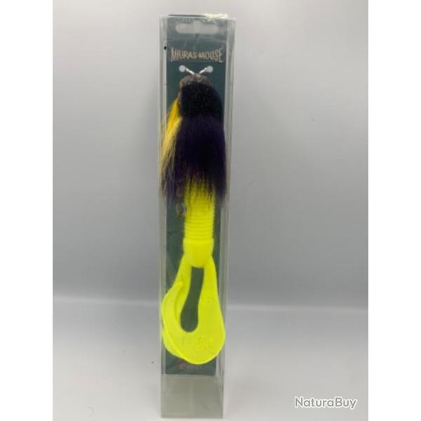 Leurre MIURAS MOUSE BIG COLORIE PURPLE YELLOW SHALLOW 23CM 95g