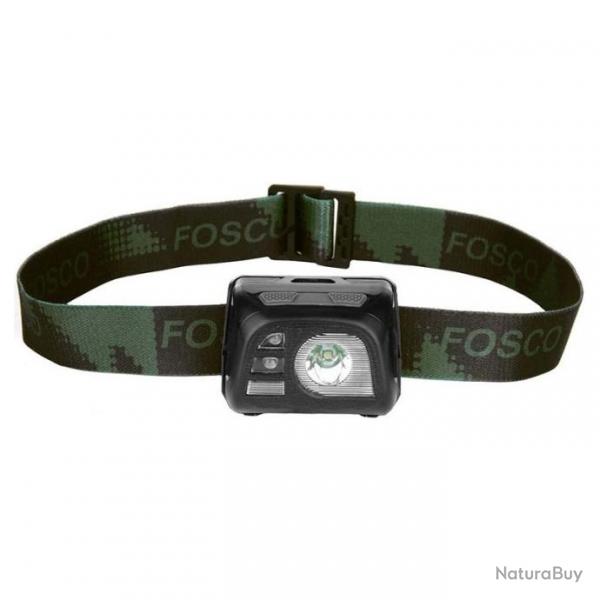 Lampe frontale Fosco Tactical Black noire